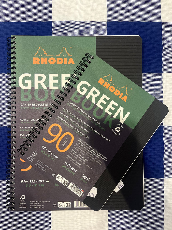 100% recycled and recyclable notebook, made in France by Rhodia - A4+