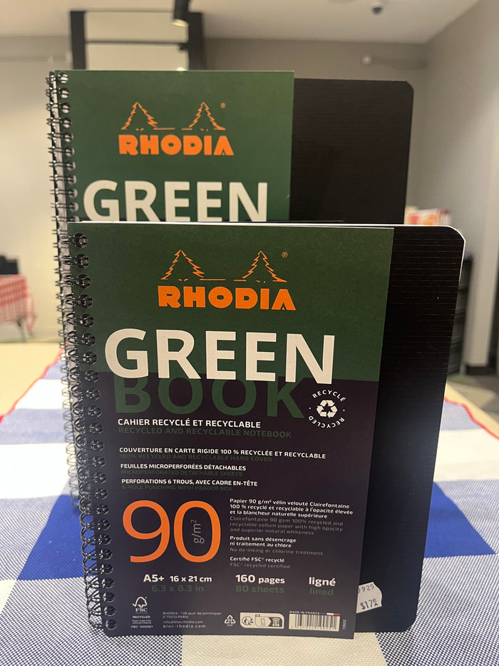 100% recycled and recyclable notebook, made in France by Rhodia - A4+