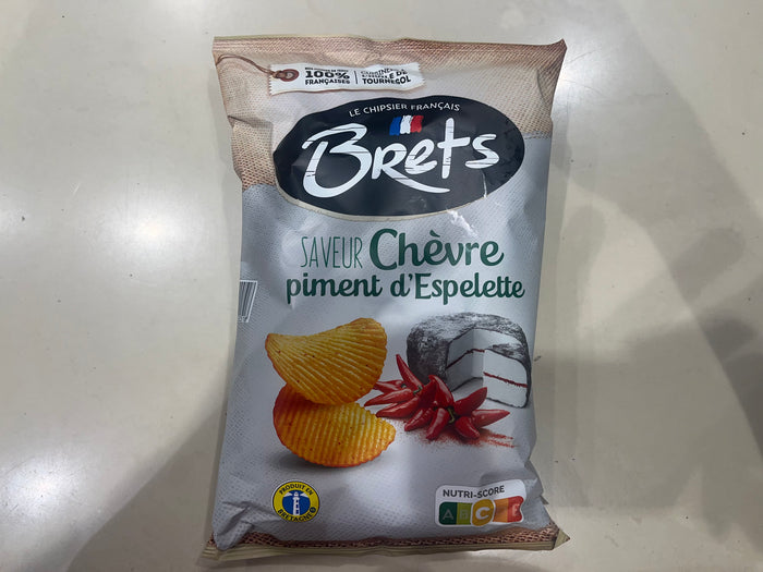 Brets Goats Cheese and Espelette Pepper Chips 125g