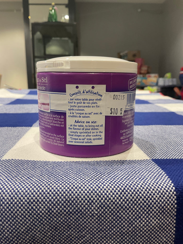 Sea salt / Celtic salt / Fleur de Sel by Le Guérandais, 125G