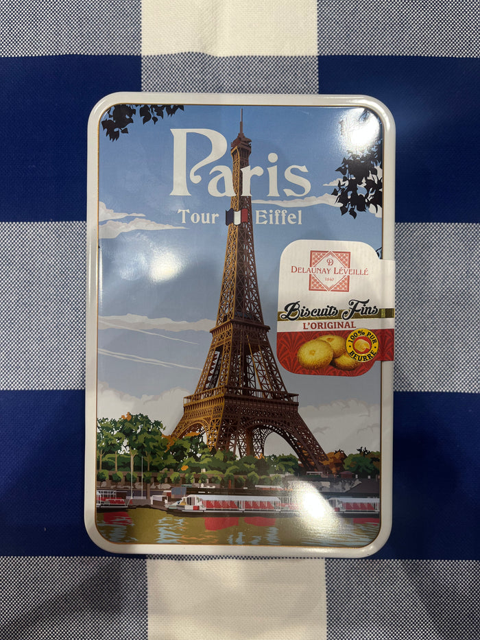 100% Pure Butter Biscuits in collector’s tin by Delaunay Léveillé, 300g