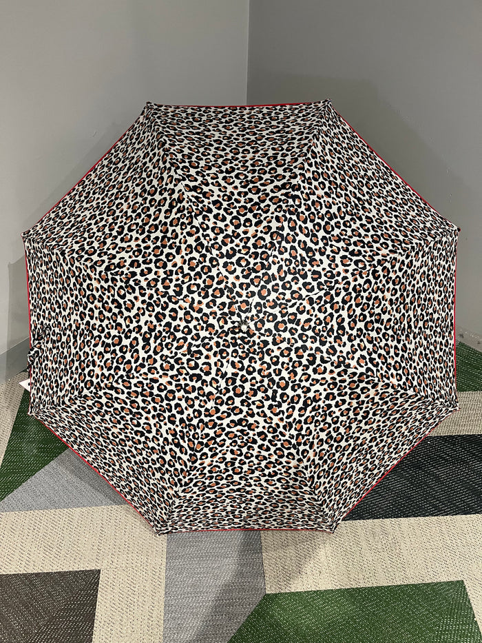 Le Parapluie Français full length leopard print umbrella