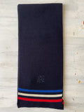 Saint James x Élysée Red, White and Blue Woollen Scarf