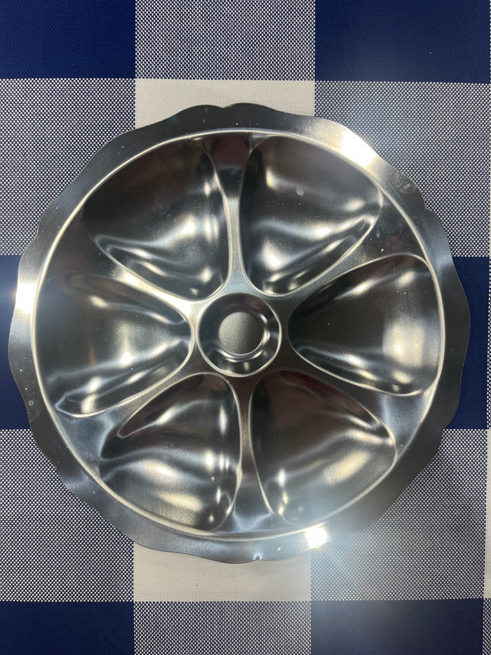 Roger Orfèvre stainless steel oyster plate