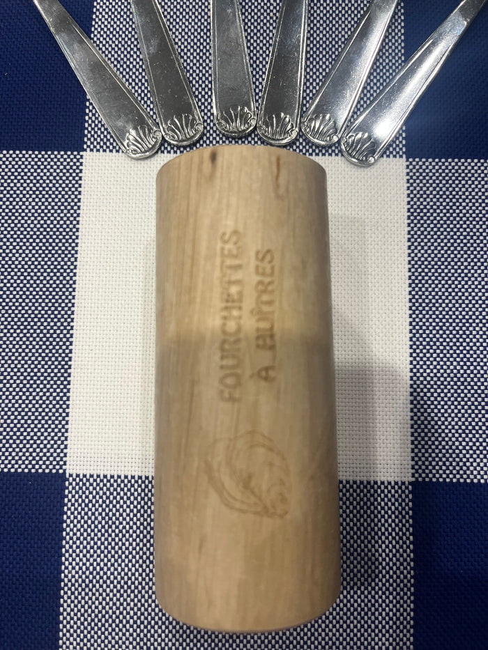 Roger Orfèvre 6 piece oyster fork set