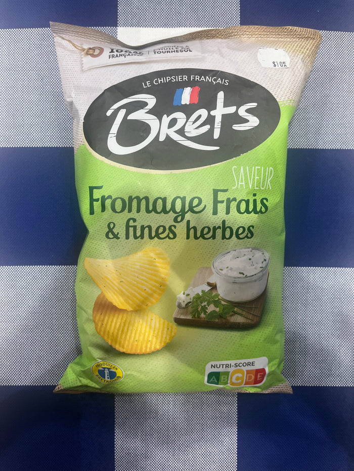 Brets Crinkle Cut Cream Cheese and Herb Chips 125g