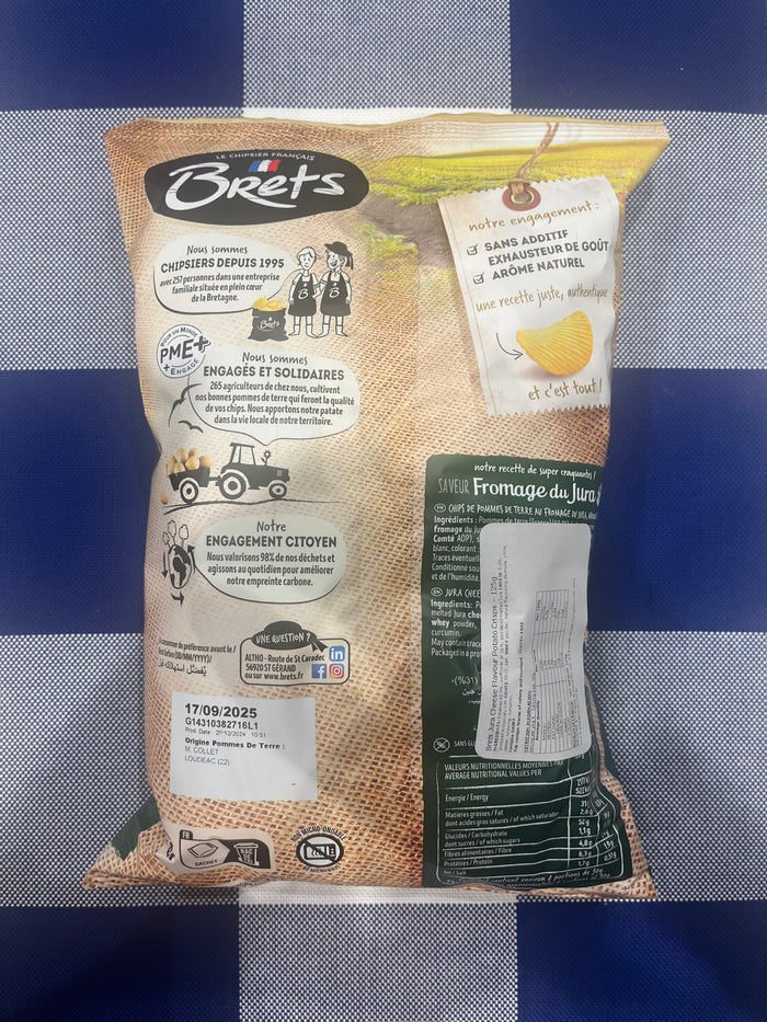Brets Jura (aka Comté) Cheese Chips 125g