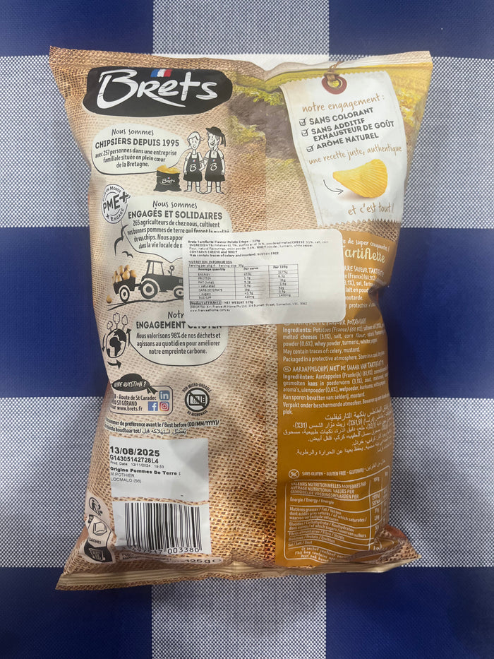 Brets Tartiflette Ham and Cheese Chips 125g