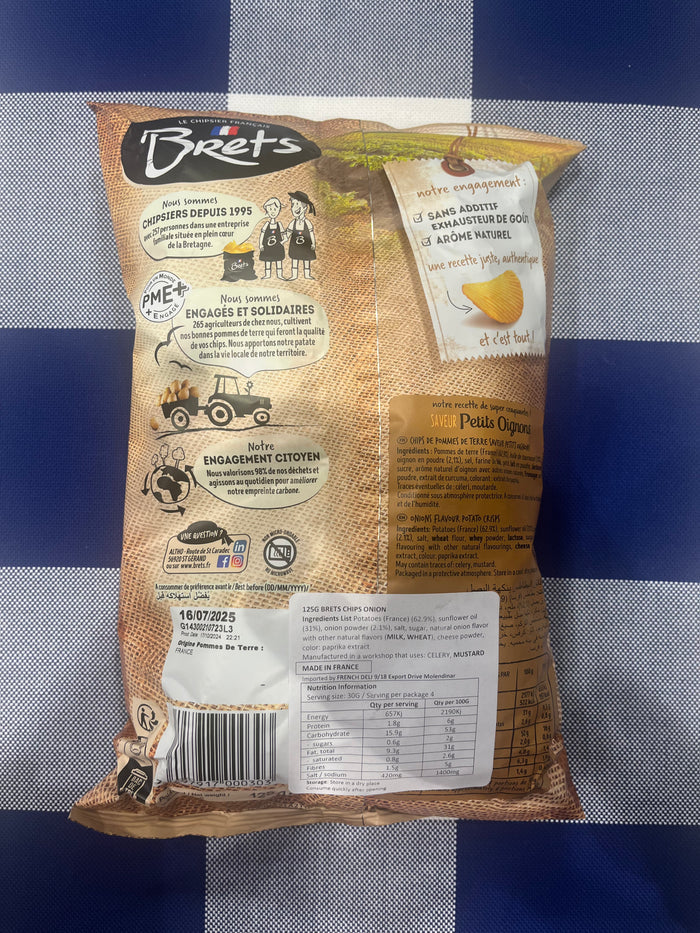 Brets Crinkle Cut Baby Onion Chips 125g