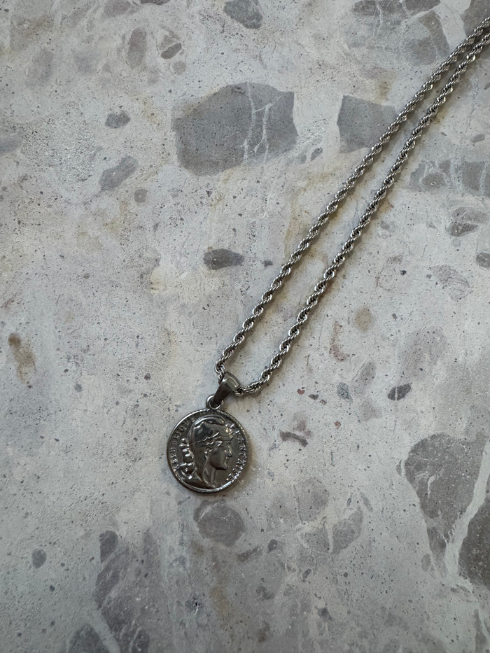 Vintage Coin Pendant Necklace