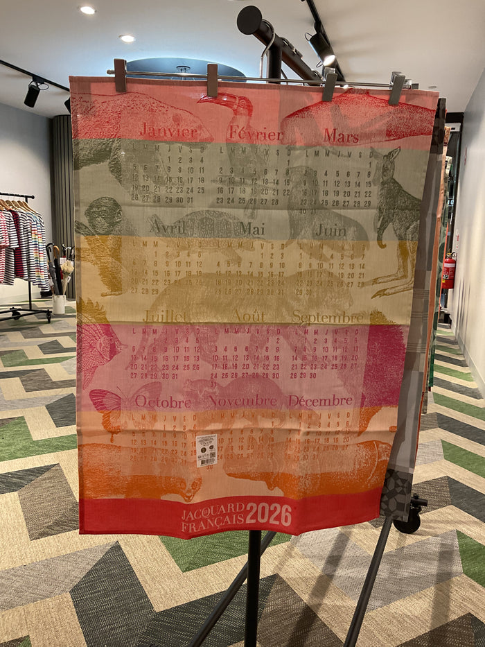 Le Jacquard Français 2026 Calendar tea towel