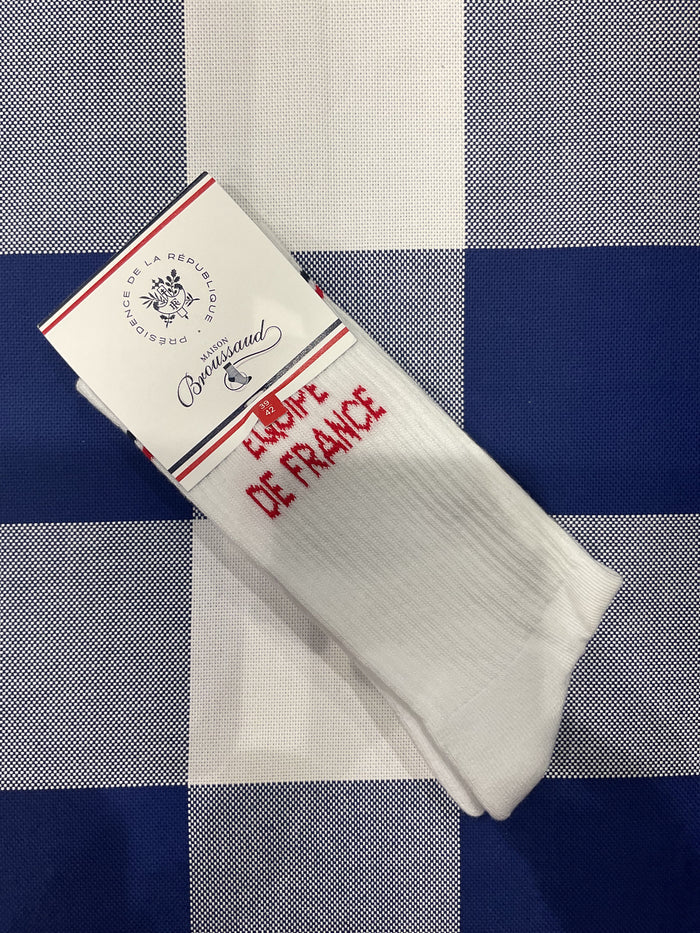 Team France sport socks by Maison Broussaud