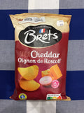 Brets Crinkle Cut Cheddar and Roscoff Onion Chips 125g