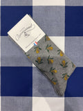 Nice pear (😉) grey socks by Maison Broussaud