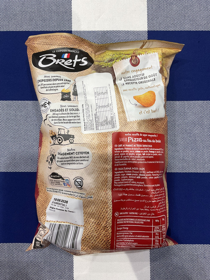 Brets Crinkle Cut Wood Fired Oven Pizza Flavour Chips 125g
