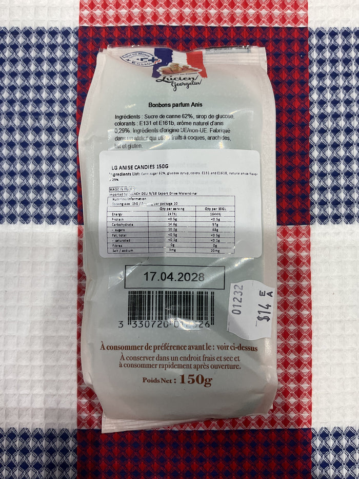 Aniseed drops by Lucien Georgelin, 150g