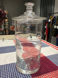 Three litre lidded glass jar by La Rochère (18cm)