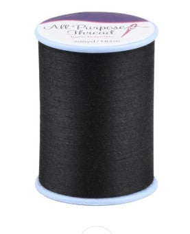 Allary 200 Yard All Purpose Thread-Black