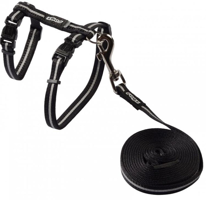Alleycat Harness & Lead Set Black 11mm