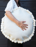 ALMA 01 Offwhite Cushion ø60 - New Zealand Wool