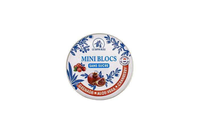 Aloe vera, pomegranate and cranberry sugar-free bonbons by Le Sapin Bleu, 55g