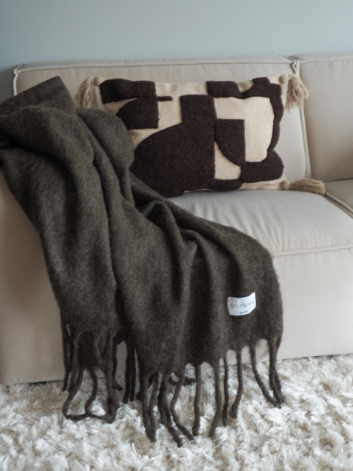 AMELIA BROWN Wool Blanket - Handwoven New Zealand Wool