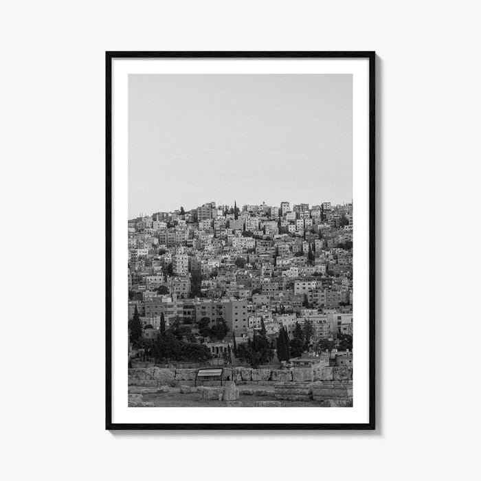 Amman Black and White Fine Art Photo Print, Jordan Wall Poster
