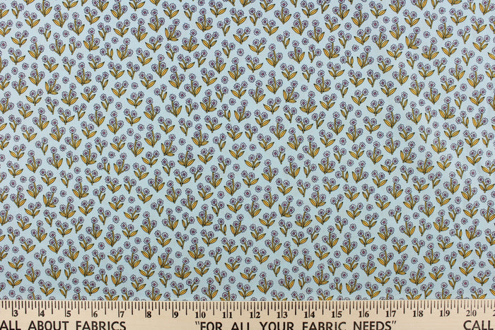 A beautiful white daisy design set against a pale blue gray background.