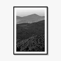 Blue Ridge Black and White Fine Art Photo Print, North Carolina, Appalachia Poster