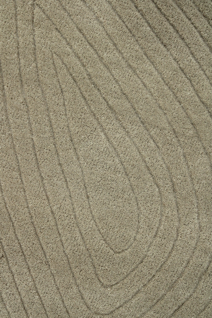 ARD 01 Beige Wool Rug - Hand-tufted
