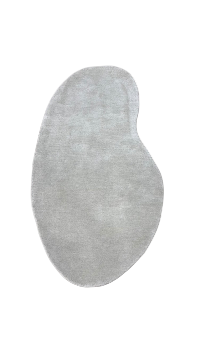 ARD 01 Grey Wool Rug - Hand-tufted