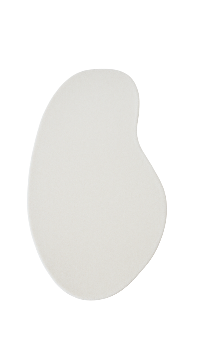 ARD 01 Offwhite Wool Rug - Hand-tufted