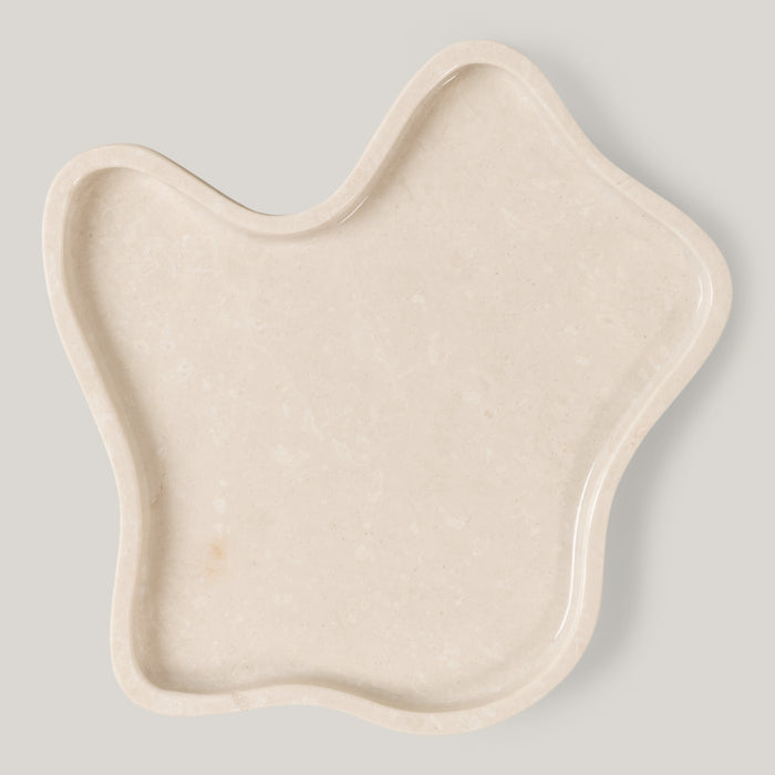 Arya Tray Beige Marble