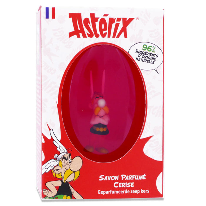 Astérix cherry scented soap and figurine by Le Comptoir du Bain, 75g