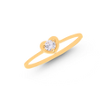 Attractive Ring With CZ in 18K Gold