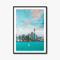 Auckland Skyline Fine Art Photo Print, New Zealand Wall Decor Poster, Harbour