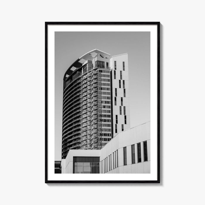 Austin Black and White Fine Art Photo Print, TX Downtown High-Rise Poster