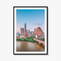 Austin Skyline Fine Art Photo Print, Texas Poster, Colorado River, ATX