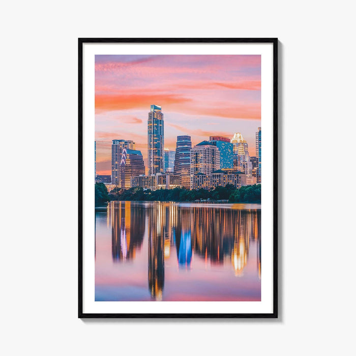 Austin Skyline Fine Art Photo Print, Colorado River, Texas, USA, Wall Decor