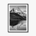 Bachalpsee Black and White Fine Art Photo Print, Bachalp Lake, Grindelwald, Switzerland Poster