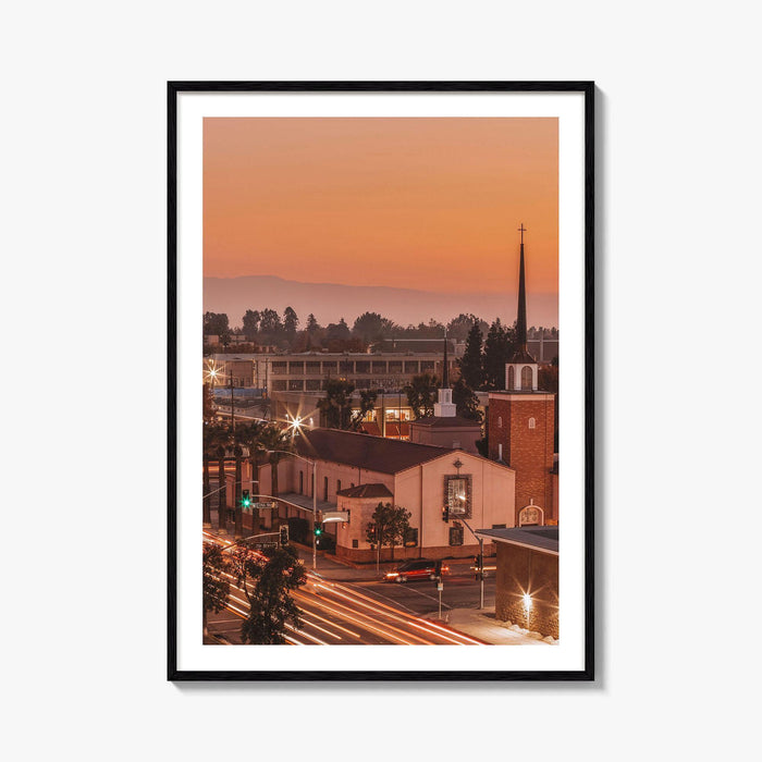 Bakersfield Fine Art Photo Print, California USA Poster, Kern County, Historic Downtown