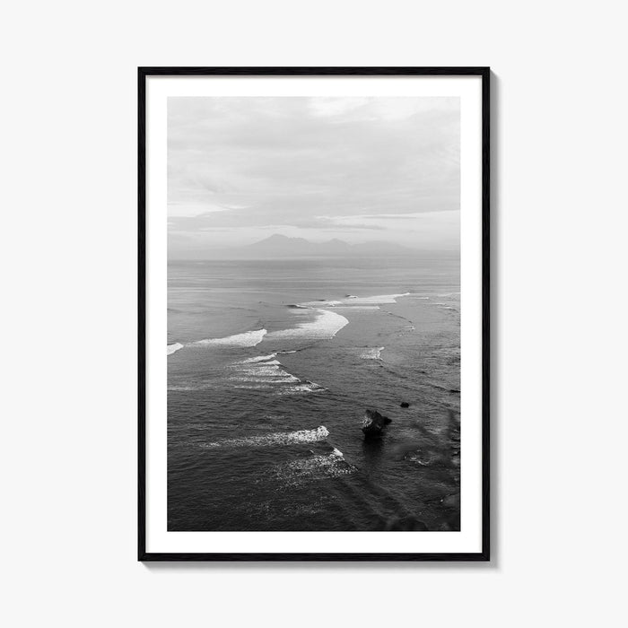 Bali Black and White Fine Art Photo Print, Indonesia Wall Decor Poster, Uluwatu