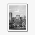 Baltimore Skyline Black and White Fine Art Photo Print, Inner Harbor Maryland Poster