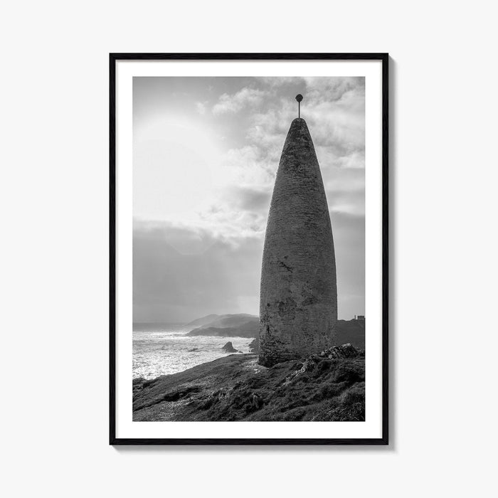 Baltimore Black and White Fine Art Photo Print, County Cork Ireland Coastal Poster