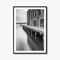 Fells Point Black and White Fine Art Photo Print, Maryland USA Poster