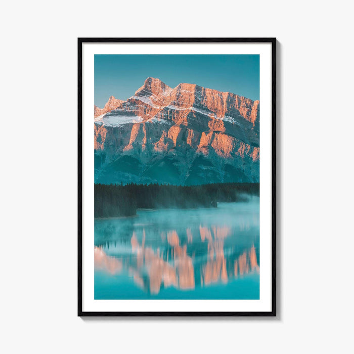 Banff National Park Fine Art Photo Print, Two Jack Lake, Alberta Canada Wall Poster