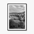 Laufenburg Black and White Fine Art Photo Print, Basel Rhine River Old Town Poster