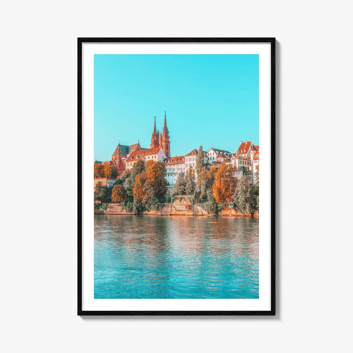 Basel Fine Art Photo Print, Basler Münster, Rhine River, Switzerland
