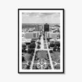 Baton Rouge Skyline Black and White Fine Art Photo Print, Aerial, Louisiana Poster, USA