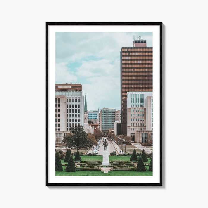 Baton Rouge Skyline Fine Art Photo Print, Downtown Louisiana USA, Wall Decor Poster